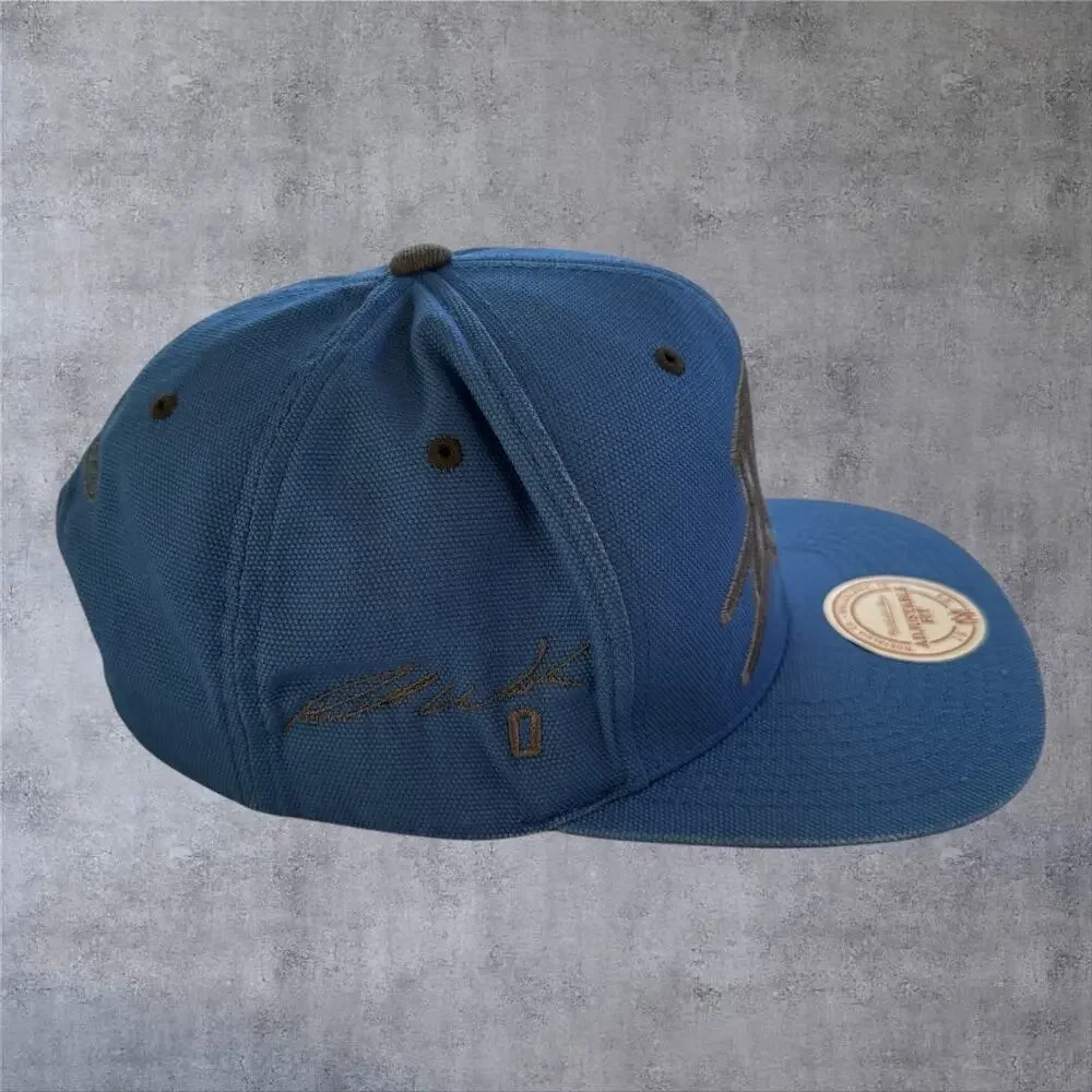 Mitchell Ness OKC Thunder Russell Westbrook Snapback Hat Blue Signature Cap NBA